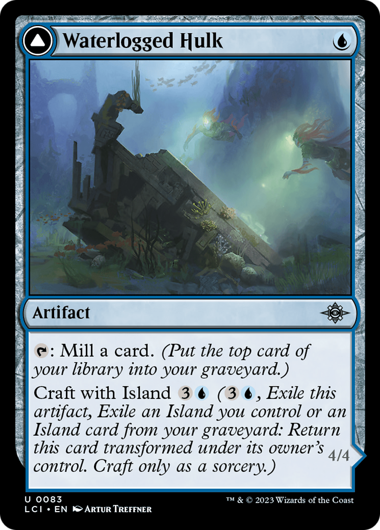 Image of Waterlogged Hulk (LCI-083) - The Lost Caverns of Ixalan Foil