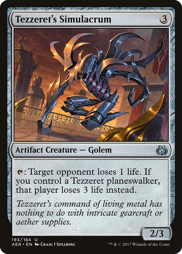 Image of Tezzeret's Simulacrum (AER-193) - Aether Revolt
