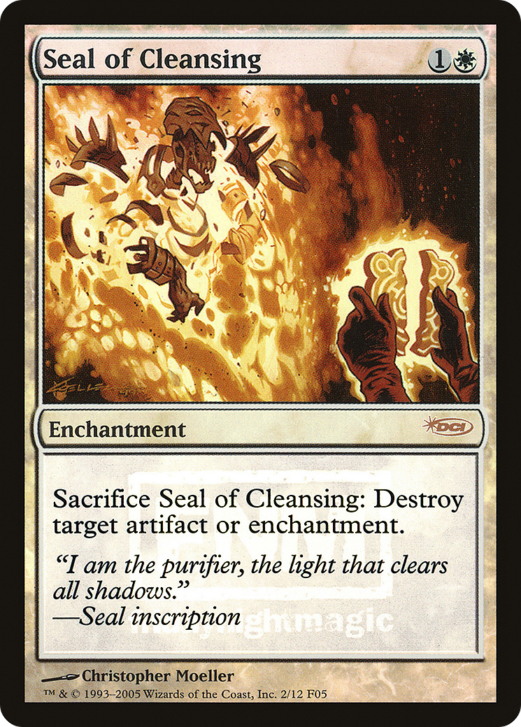 Image of Seal of Cleansing (FNM-002) - Friday Night Magic 2005 Foil
