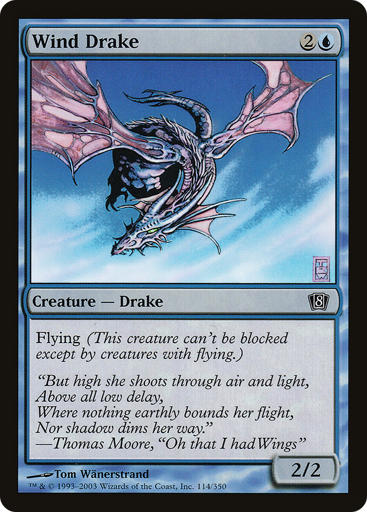 Image of Wind Drake (8ED-114) - 8th Edition Foil
