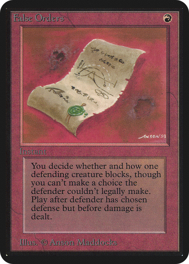 Image of False Orders (LEA-) - Limited Edition Alpha