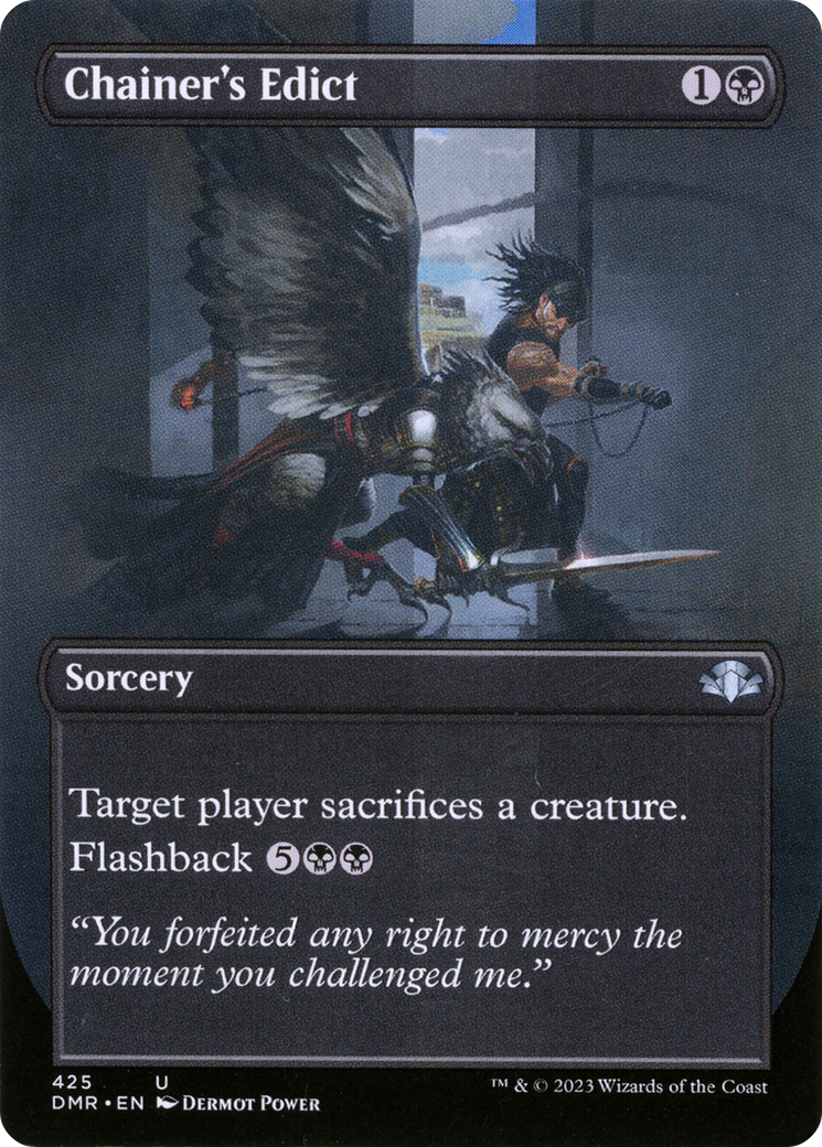 Image of Chainer's Edict (Borderless) (DMR-425) - Dominaria Remastered (Borderless)