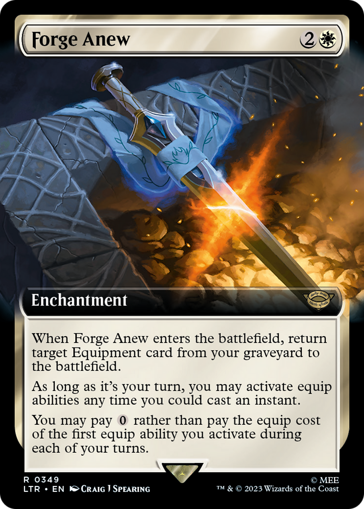 Image of Forge Anew (Extended Art) (LTR-349) - The Lord of the Rings: Tales of Middle-earth: (Extended Art) Foil