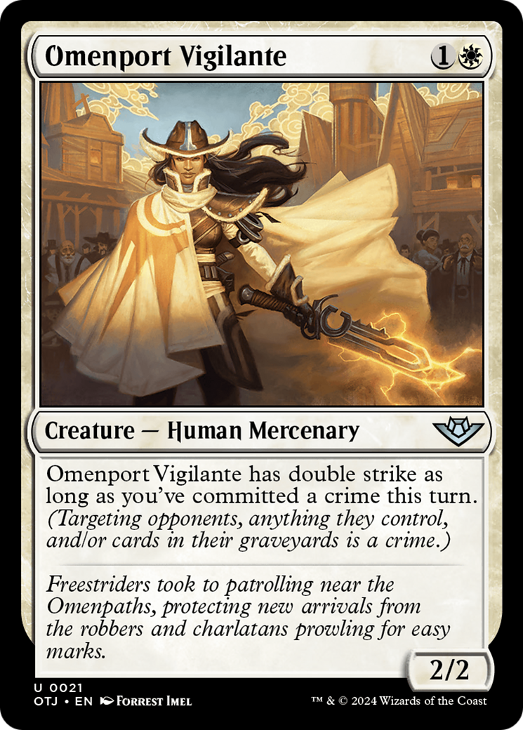 Image of Omenport Vigilante (OTJ-021) - Outlaws of Thunder Junction