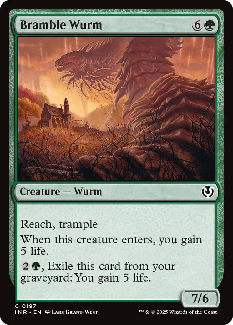 Image of Bramble Wurm (INR-187) - Innistrad Remastered