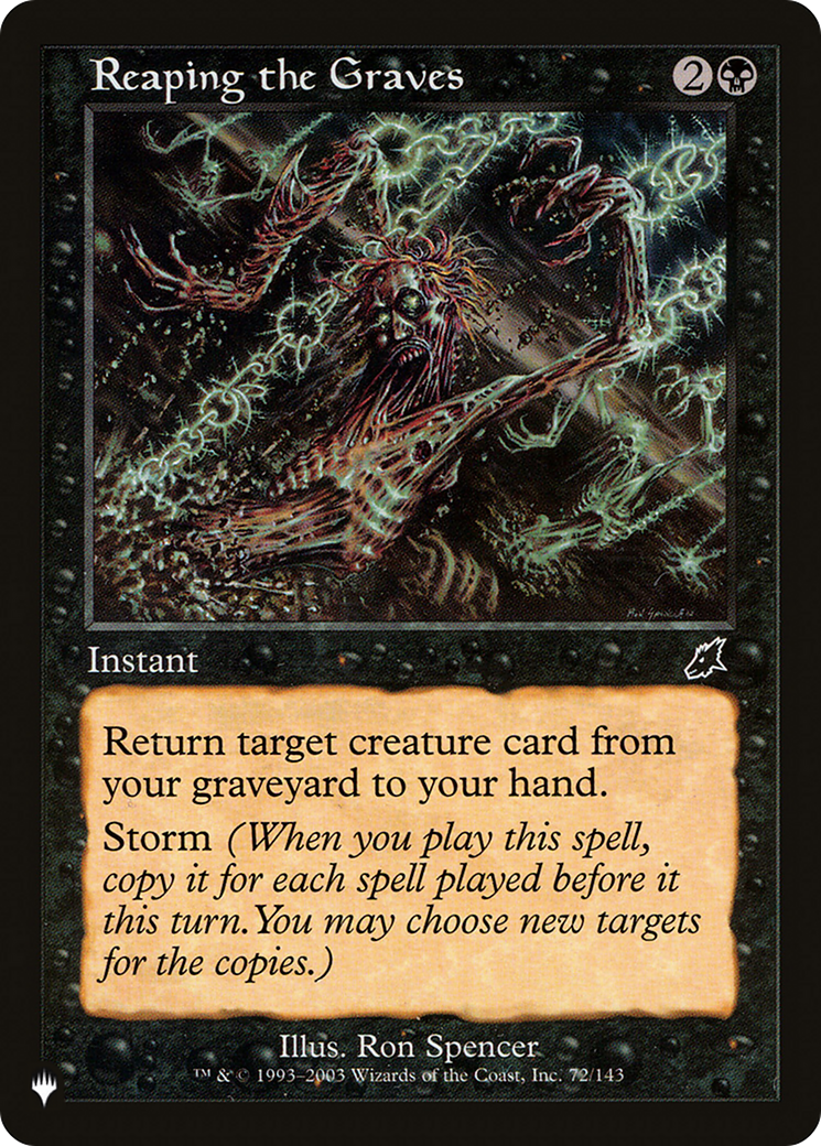 Image of Reaping the Graves (LIST-SCG-72) - The List