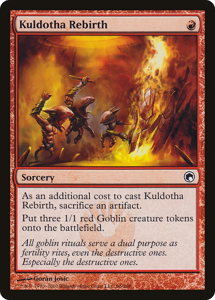 Image of Kuldotha Rebirth (SOM-096) - Scars of Mirrodin Foil