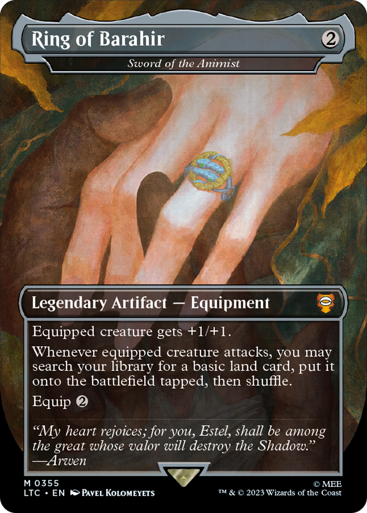 Image of Ring of Barahir - Sword of the Animist (LTC-355) - Tales of Middle-earth Commander / Ring of Barahir (Borderless)