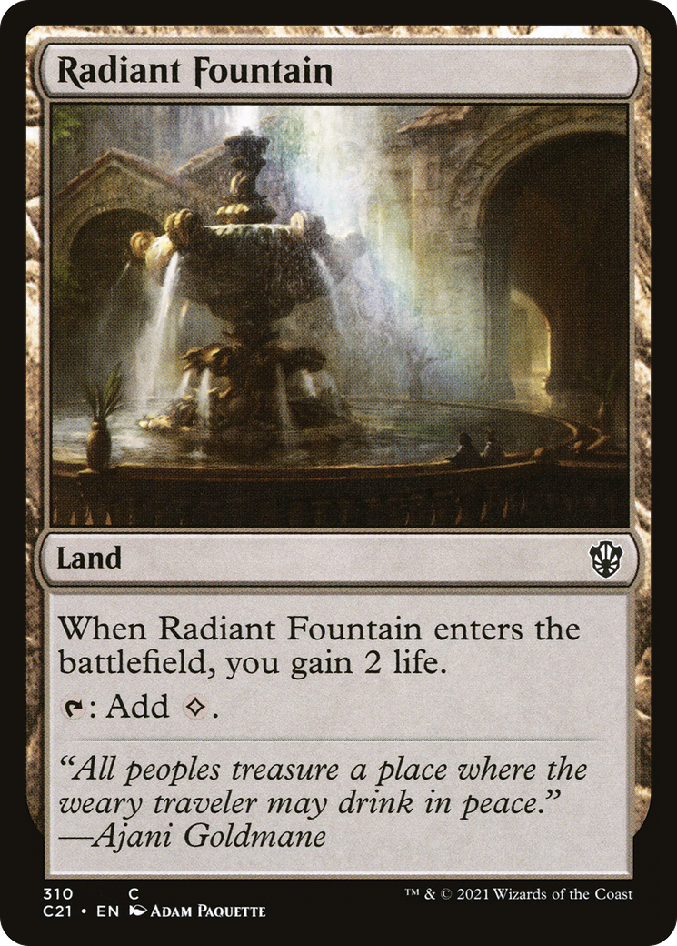 Image of Radiant Fountain (C21-310) - Commander 2021
