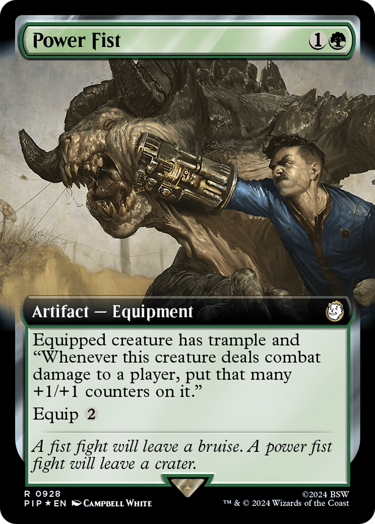 Image of Power Fist (Extended Art) (Surge Foil) (PIP-928) - Fallout: (Extended Art) Foil