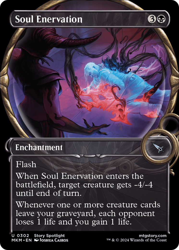 Image of Soul Enervation (Showcase) (MKM-302) - Murders at Karlov Manor: (Showcase)