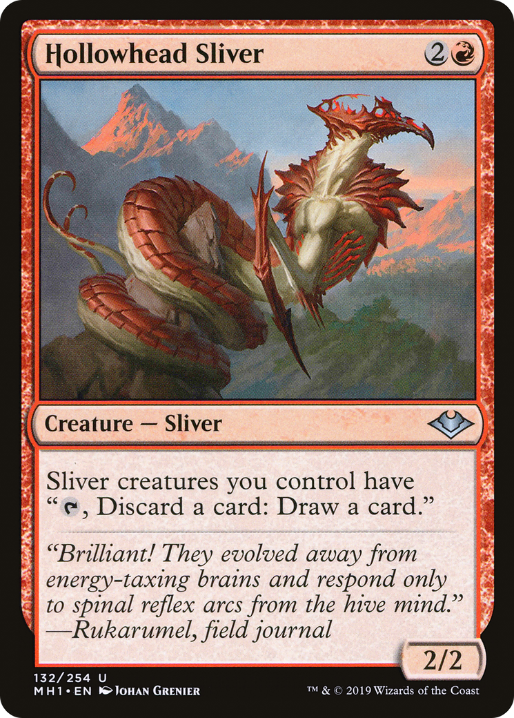 Image of Hollowhead Sliver (MH1-132) - Modern Horizons Foil