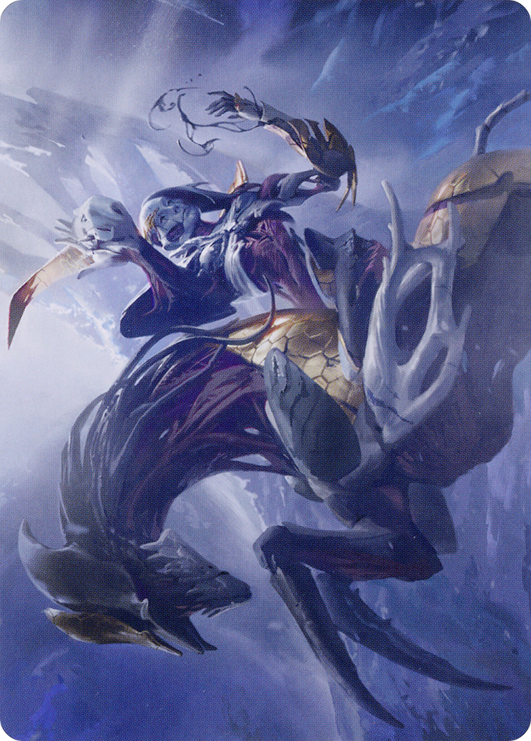 Image of Ria Ivor, Bane of Bladehold // Ria Ivor, Bane of Bladehold (AONE-053) - Phyrexia: All Will Be One Art Series (Borderless) Foil