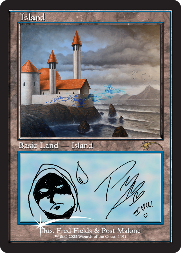 Image of Island (Post Malone) (SLD-1191) - Secret Lair Drop Foil