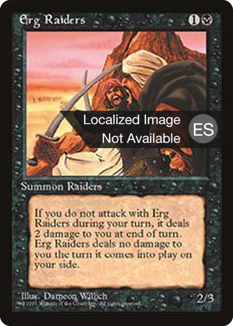 Image of Erg Raiders (4BB-) - Fourth Edition Foreign Black Border
