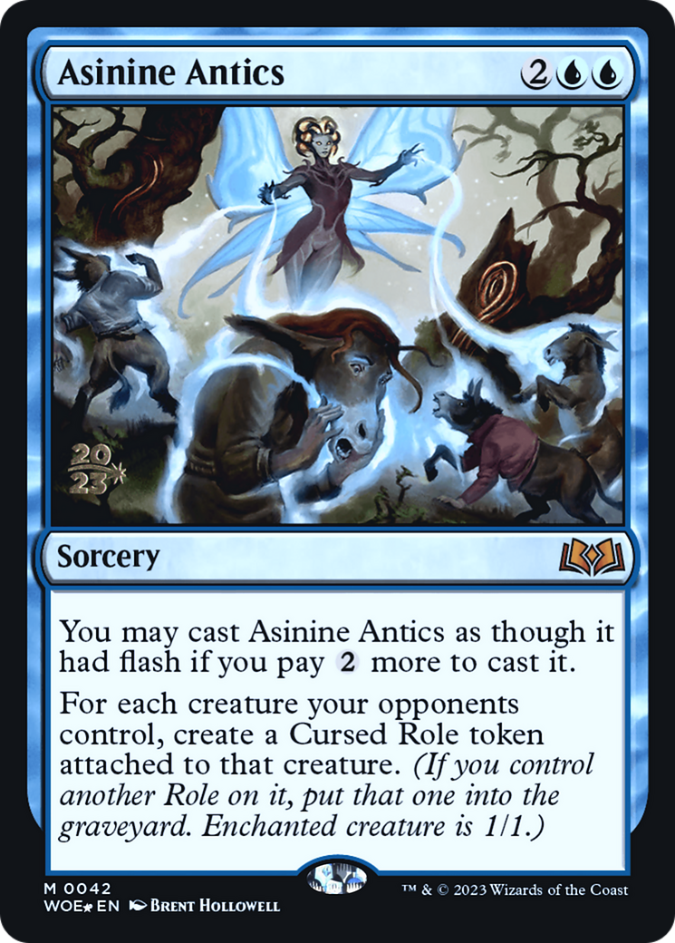 Image of Asinine Antics (PRE-042) - Wilds of Eldraine Promos Foil