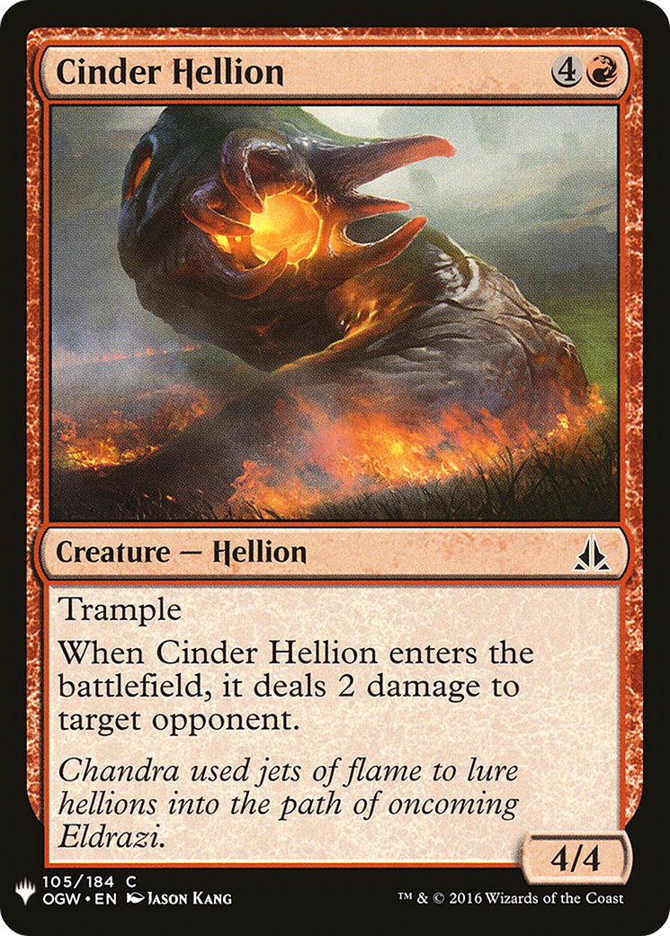 Image of Cinder Hellion (LIST-105) - The List