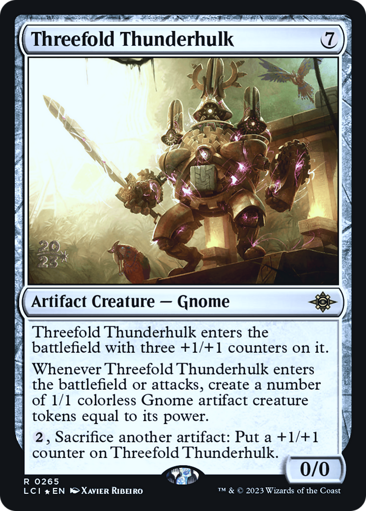 Image of Threefold Thunderhulk (PRE-265) - The Lost Caverns of Ixalan Promos Foil