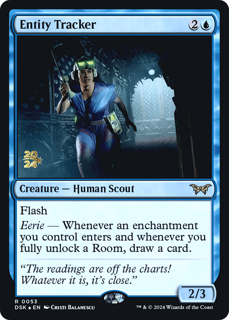 Image of Entity Tracker (0053) (PRE-053) - Duskmourn: House of Horror Promos Foil
