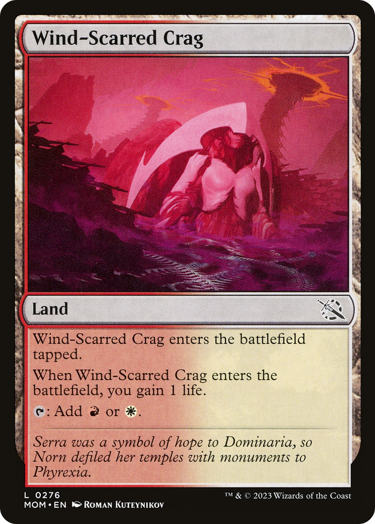 Image of Wind-Scarred Crag (MOM-276) - March of the Machine Foil