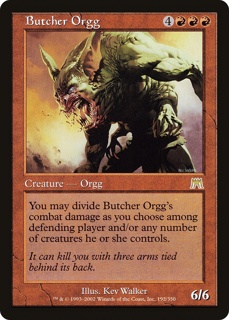 Image of Butcher Orgg (ONS-192) - Onslaught Foil