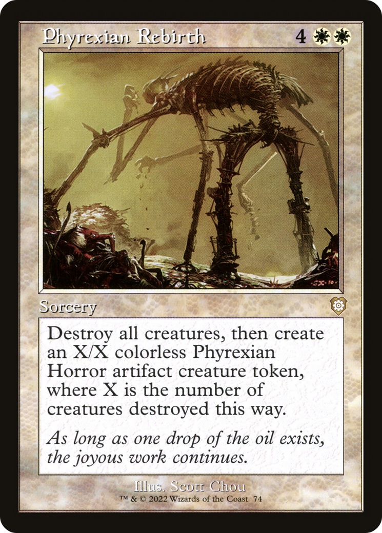 Image of Phyrexian Rebirth (Retro Frame) (BRC-074) - The Brothers' War Commander