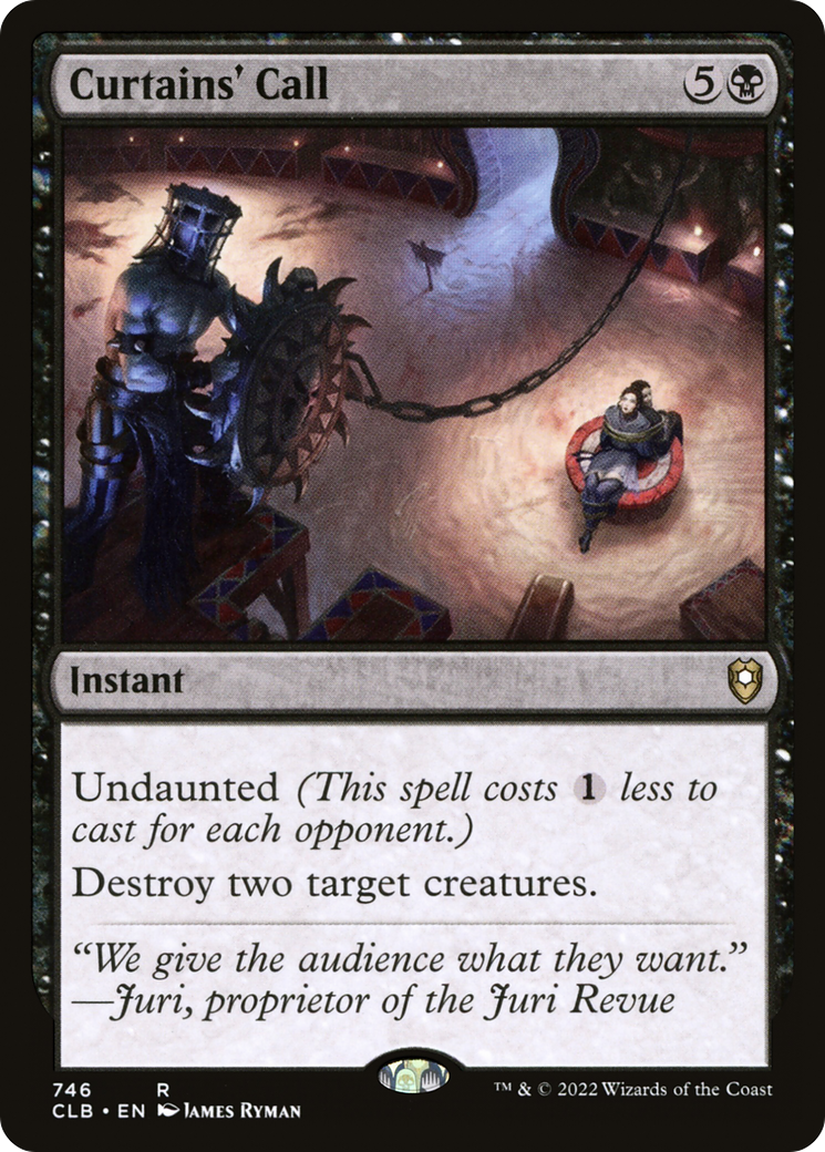Image of Curtains' Call (CLB-746) - Commander Legends: Battle for Baldur's Gate