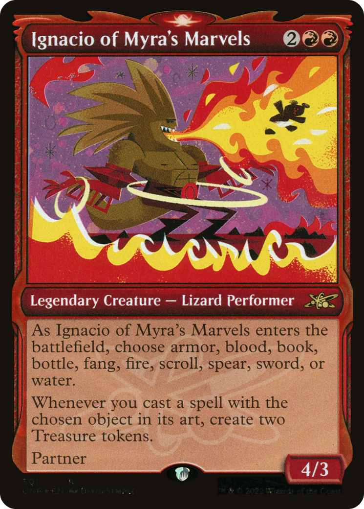 Image of Ignacio of Myra's Marvels (Showcase) (Galaxy Foil) (UNF-501) - Unfinity: (Showcase) Foil