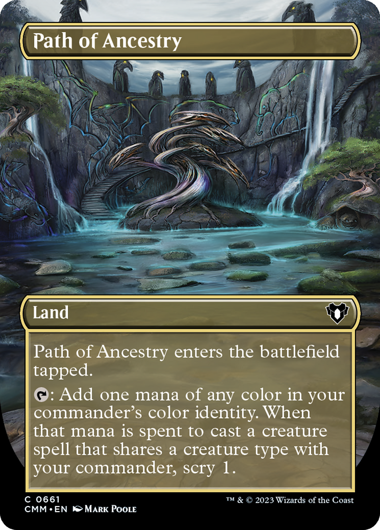 Image of Path of Ancestry (Borderless) (CMM-661) - Commander Masters (Borderless)