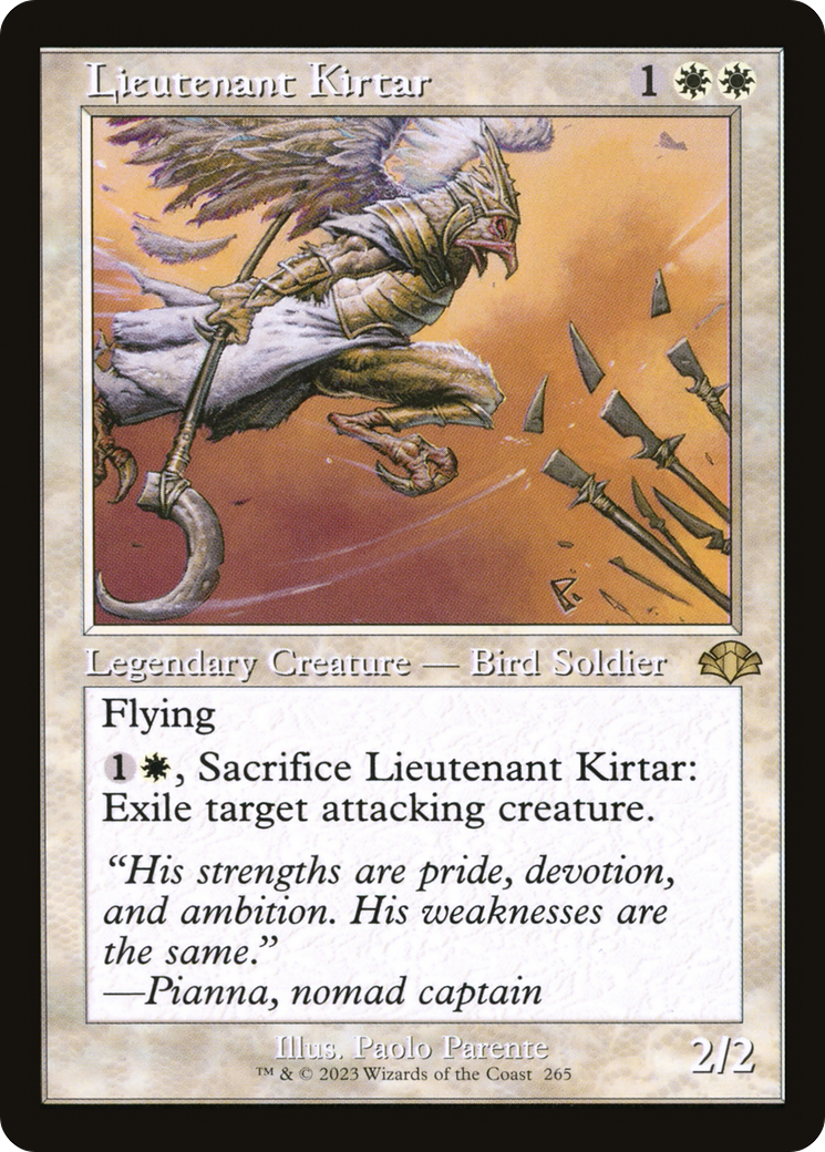 Image of Lieutenant Kirtar (Retro Frame) (DMR-265) - Dominaria Remastered