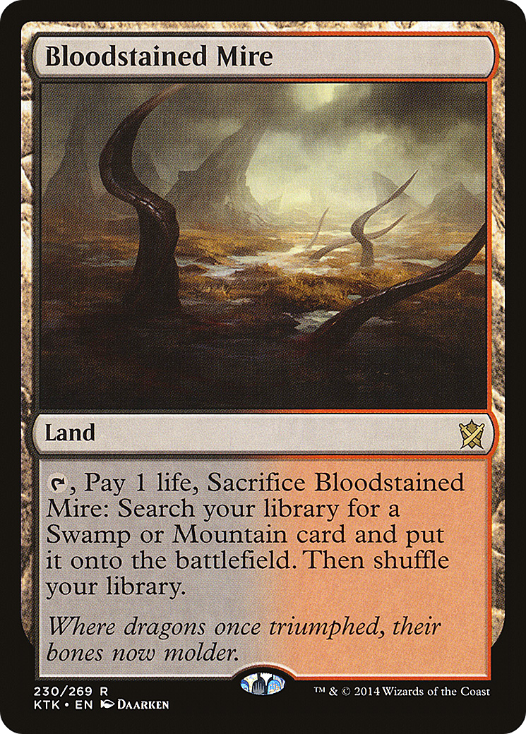 Image of Bloodstained Mire (KTK-230) - Khans of Tarkir
