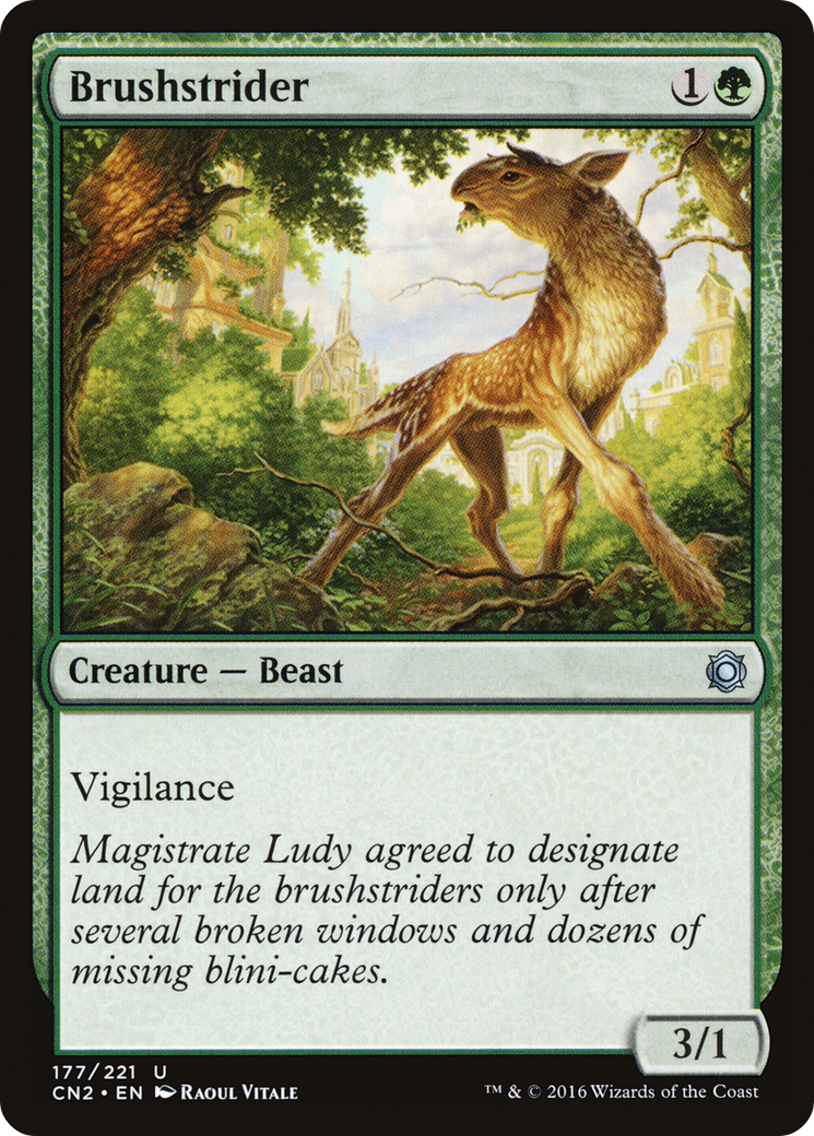 Image of Brushstrider (CN2-177) - Conspiracy: Take the Crown Foil
