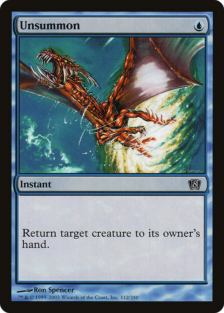Image of Unsummon (8ED-112★) - 8th Edition Foil