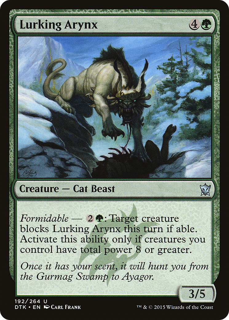 Image of Lurking Arynx (DTK-192) - Dragons of Tarkir