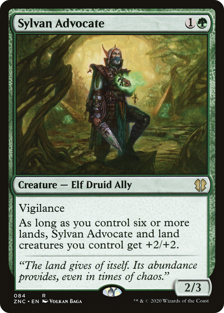 Image of Sylvan Advocate (ZNC-084) - Zendikar Rising Commander