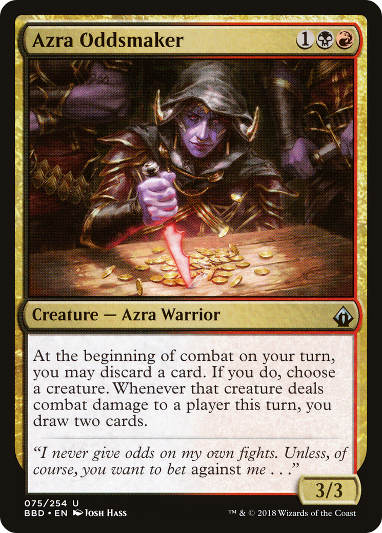 Image of Azra Oddsmaker (BBD-075) - Battlebond Foil