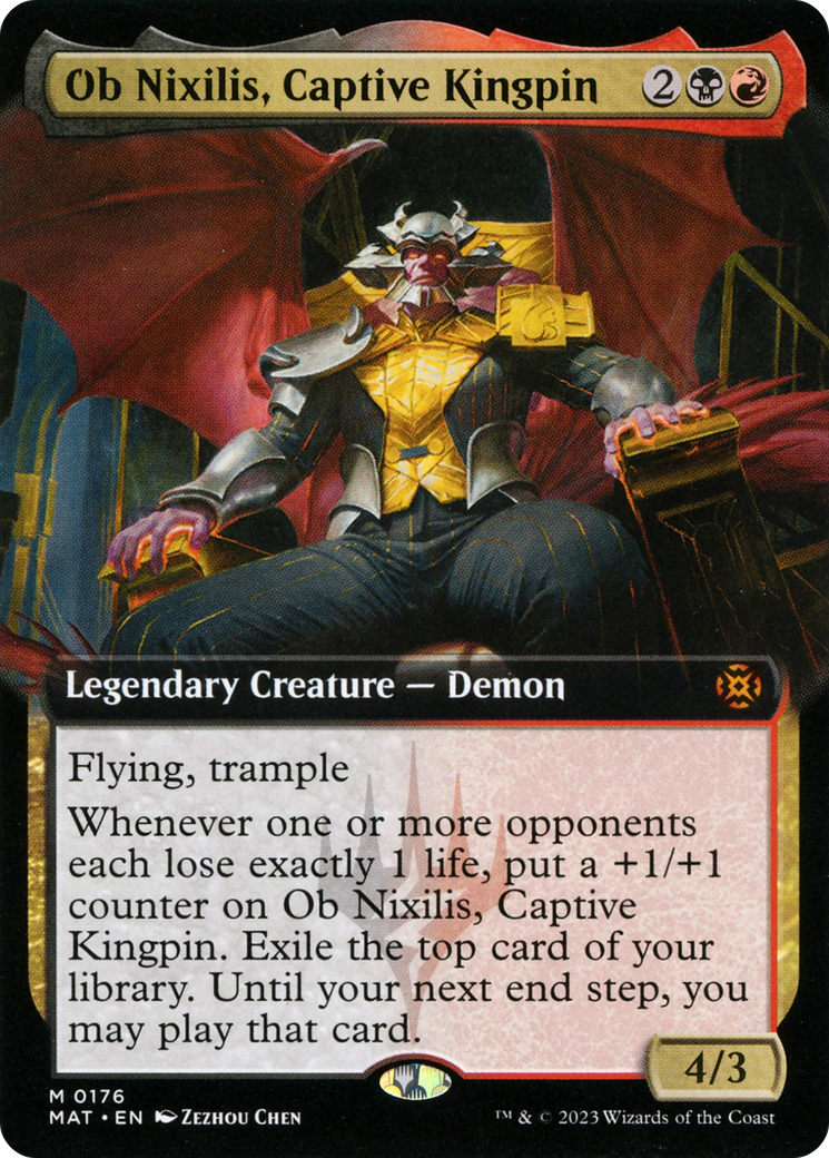 Image of Ob Nixilis, Captive Kingpin (Extended Art) (MAT-176) - March of the Machine: The Aftermath: (Extended Art) Foil