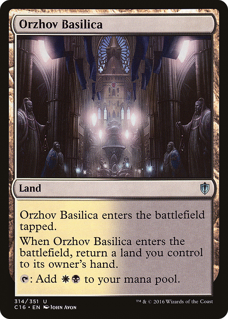 Image of Orzhov Basilica (C16-314) - Commander 2016
