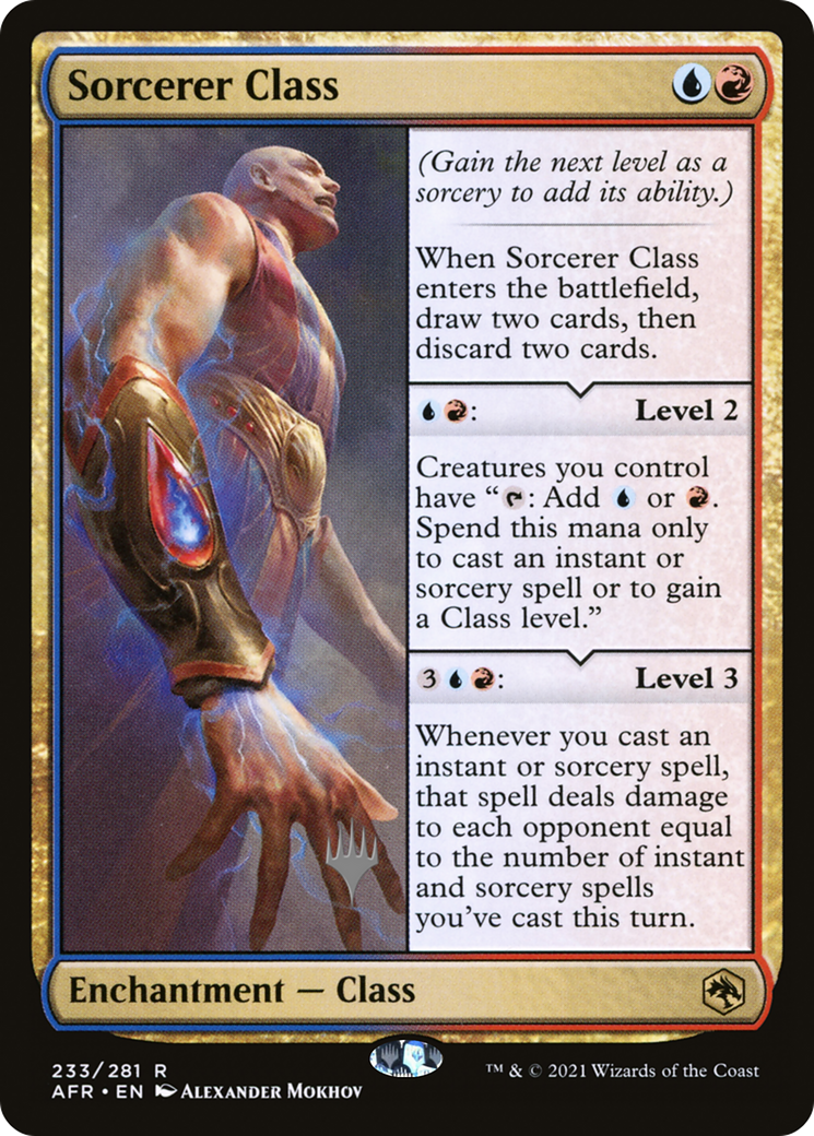 Image of Sorcerer Class (PPAFR-233P) - Adventures in the Forgotten Realms Promos Foil