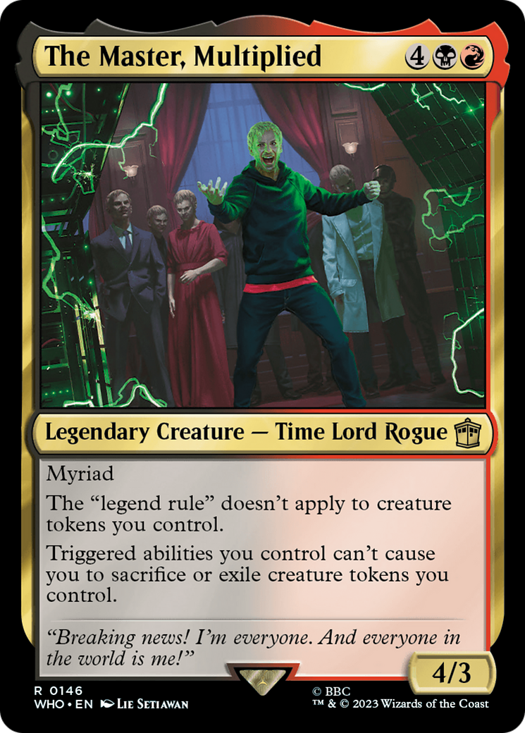 Image of The Master, Multiplied (WHO-146) - Doctor Who Foil