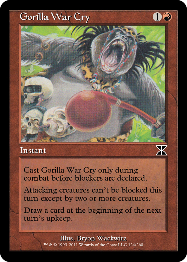 Image of Gorilla War Cry (ME4-124) - Masters Edition IV Foil
