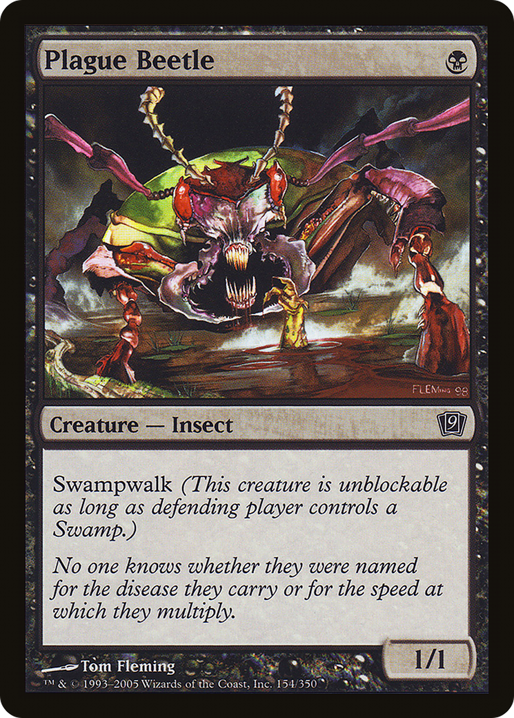 Image of Plague Beetle (9ED-154) - 9th Edition Foil