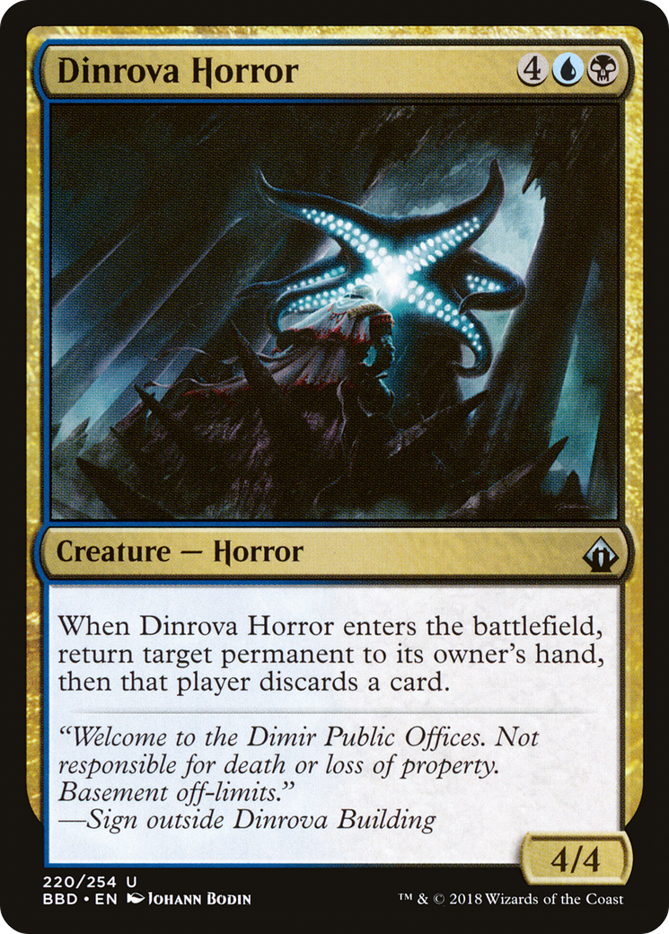 Image of Dinrova Horror (BBD-220) - Battlebond Foil
