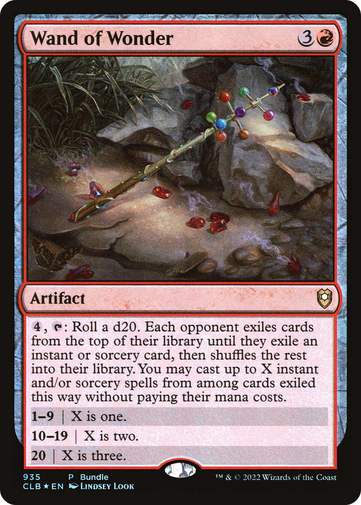 Image of Wand of Wonder (CLB Bundle) (UMP-935) - Commander Legends: Battle for Baldur's Gate Foil