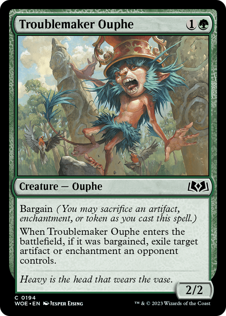 Image of Troublemaker Ouphe (WOE-194) - Wilds of Eldraine Foil