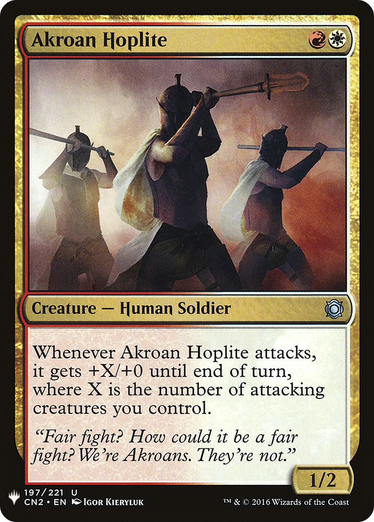 Image of Akroan Hoplite (LIST-197) - The List