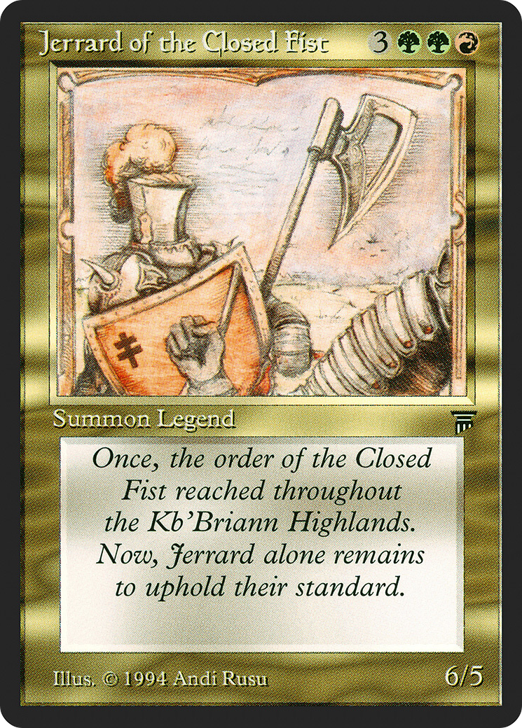 Image of Jerrard of the Closed Fist (LEG-) - Legends