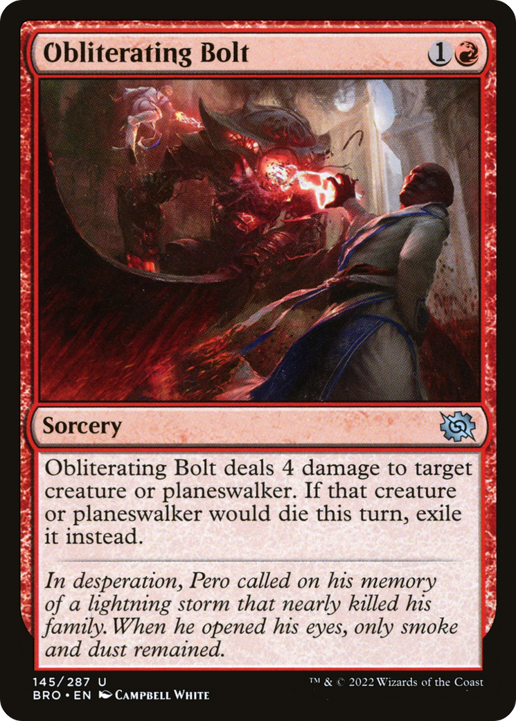 Image of Obliterating Bolt (BRO-145) - The Brothers' War