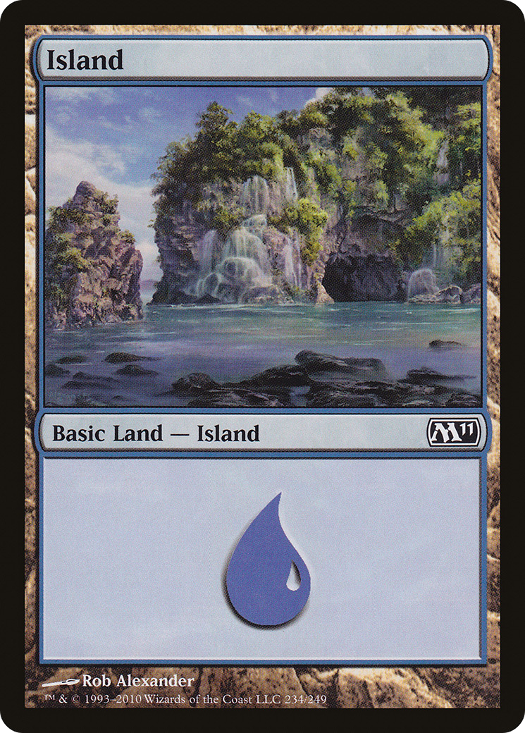 Image of Island (234) (M11-234) - Magic 2011 Foil