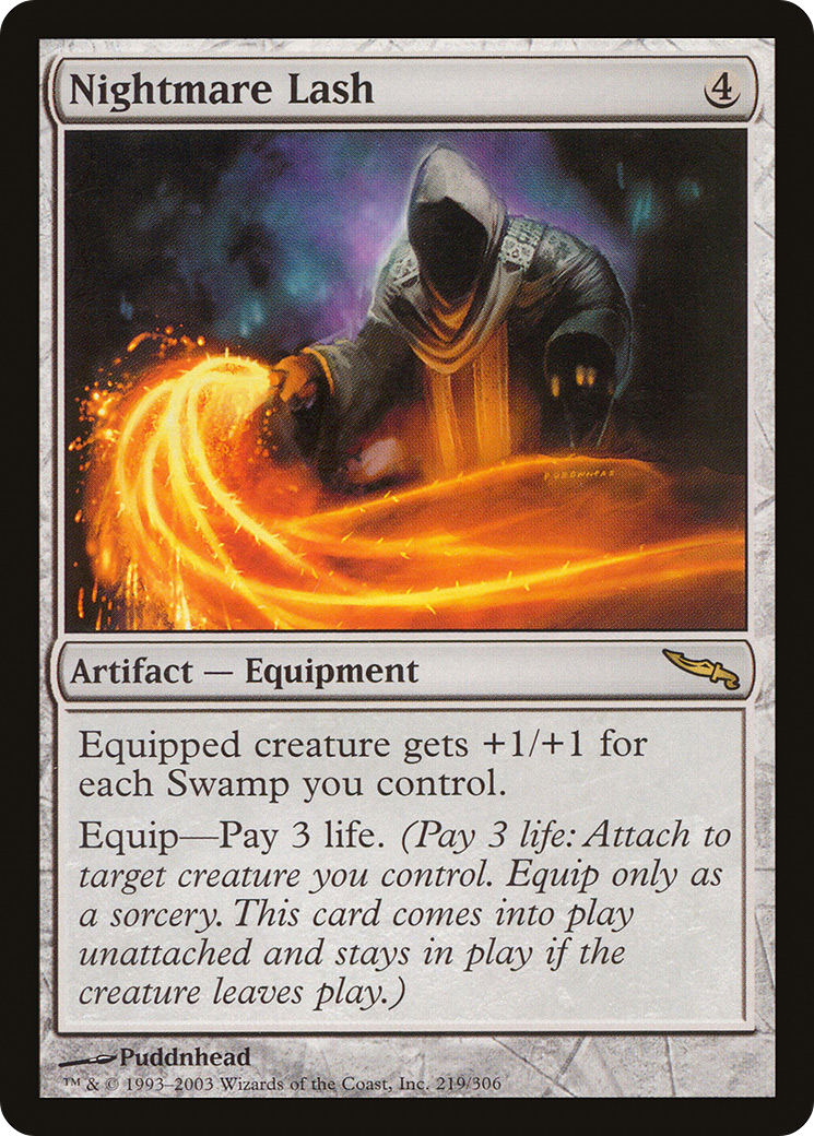 Image of Nightmare Lash (MRD-219) - Mirrodin Foil
